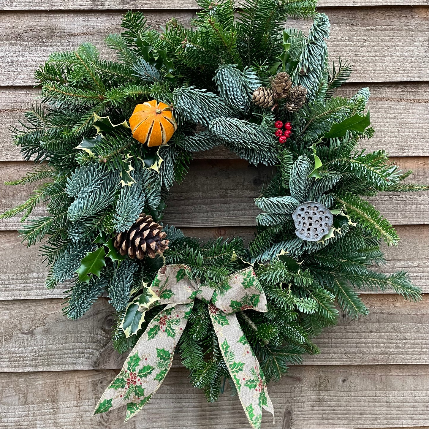 Fresh Natural Christmas Wreaths (made to order & free delivery)