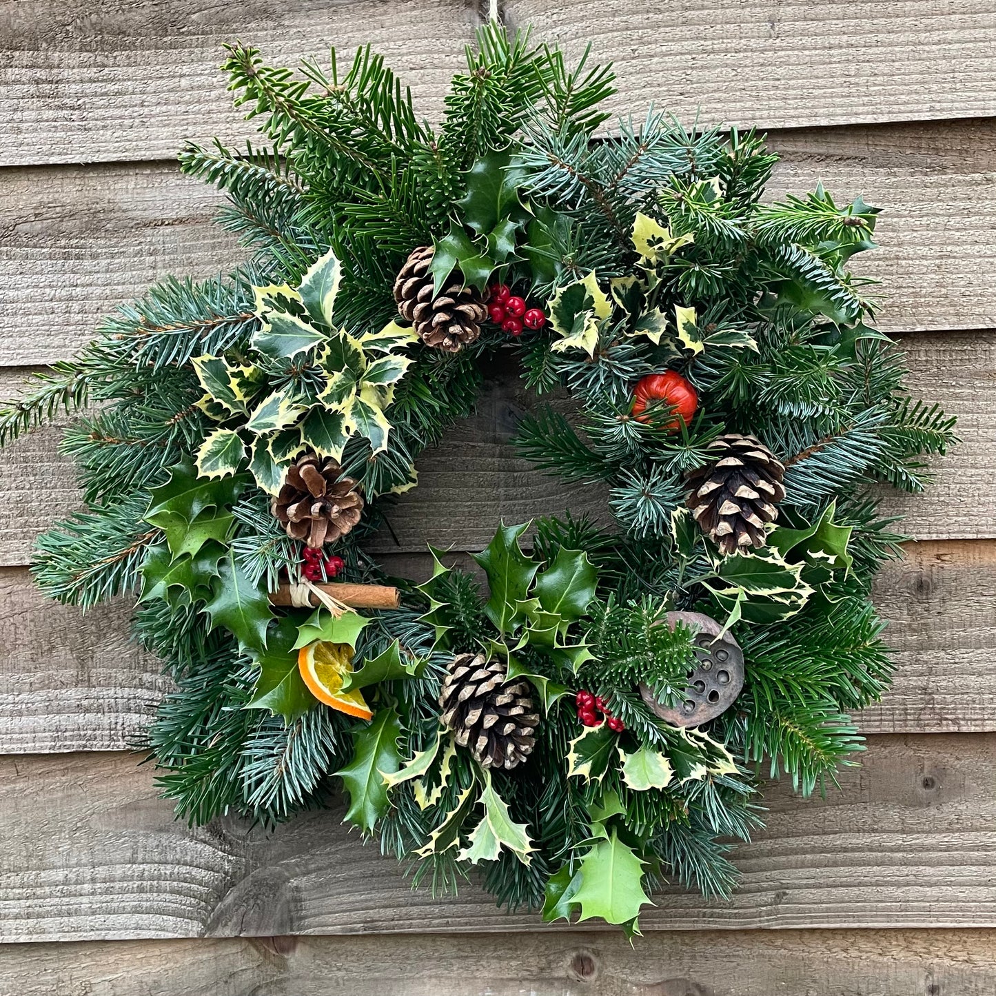 Fresh Natural Christmas Wreaths (made to order & free delivery)
