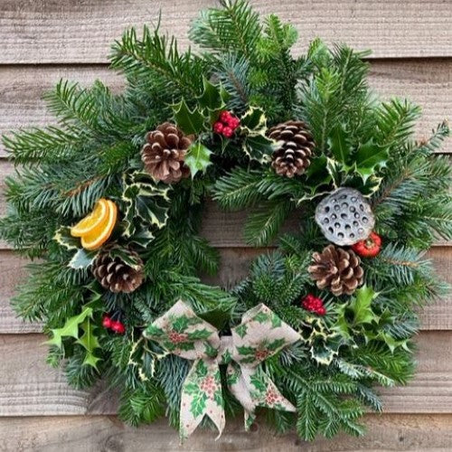 Fresh Natural Christmas Wreaths (made to order & free delivery)